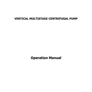 manual of CDL pump